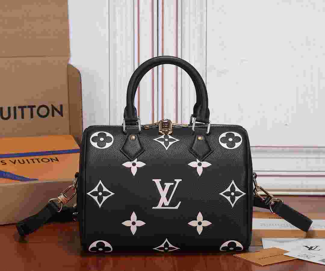 LV M58947 Speedy Bandoulière 25 handbag 黑色